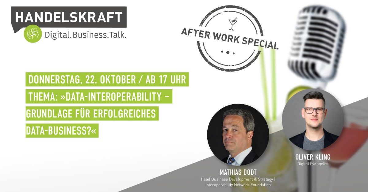 Data-Interoperability – Grundlage für erfolgreiches Data-Business? Mathias Dodt heute im Talk